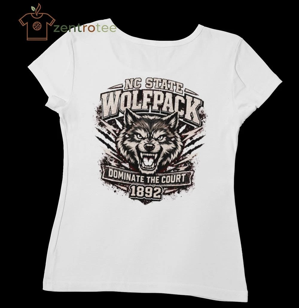 NKCTEES NC State Wolfpack Dynasty Red Storm Vintage Mascot Shirt