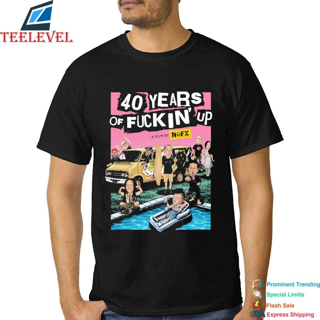 NOFX 2026 40 Years Of Fuckin’ Up T-shirts