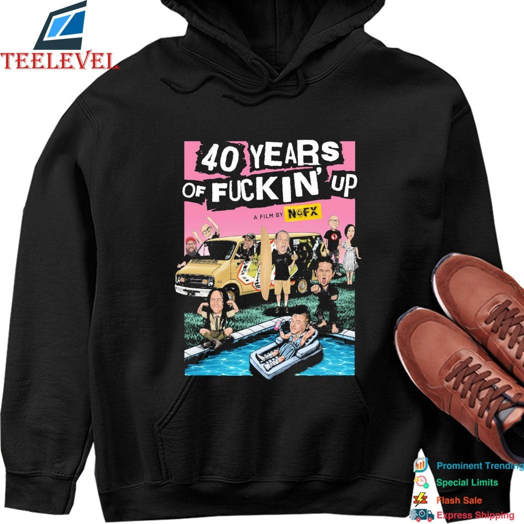 NOFX 2026 40 Years Of Fuckin’ Up T-shirts