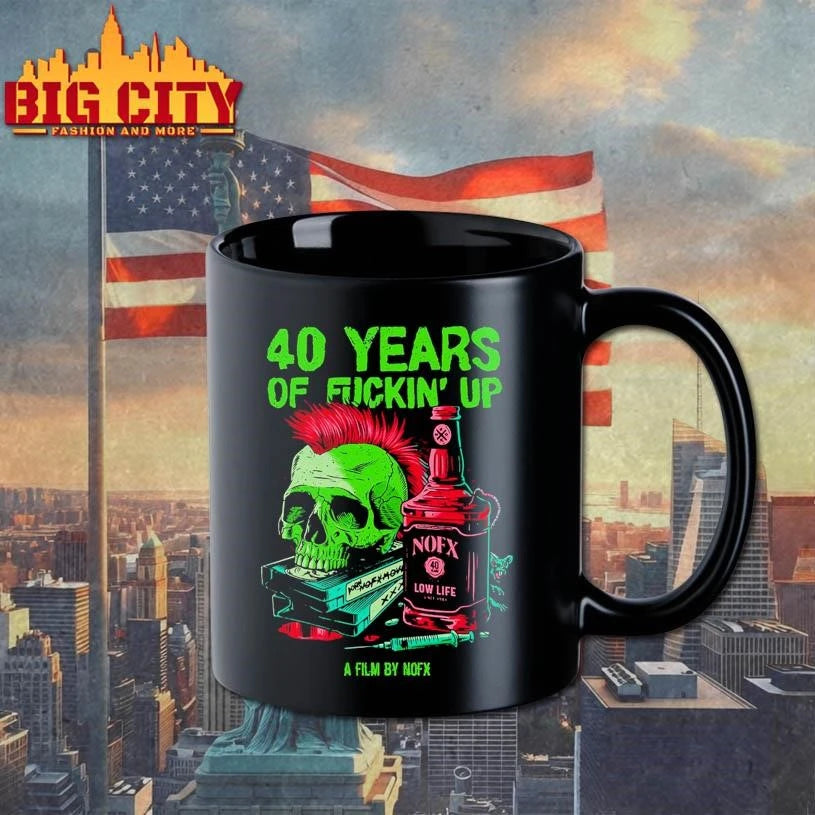 NOFX 40 Years Of Funkin’ Up Film Bottle Skull Shirt