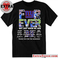 NY Giants Forever Not Just When We Win Signature Thank You For The Memories Shirt