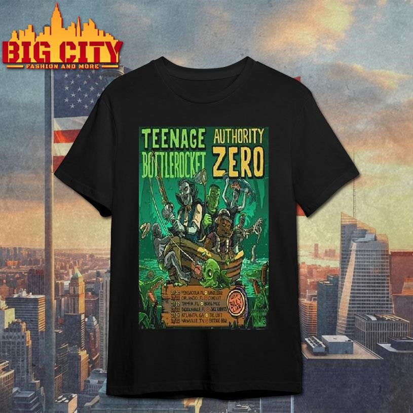 Nage Bottlerocket Authority Zero February Tour 2026 Shirt