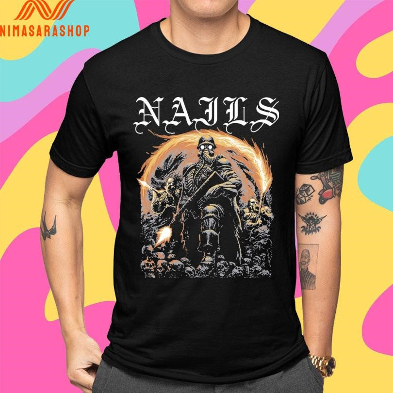 Nails Flamethrower Shirts