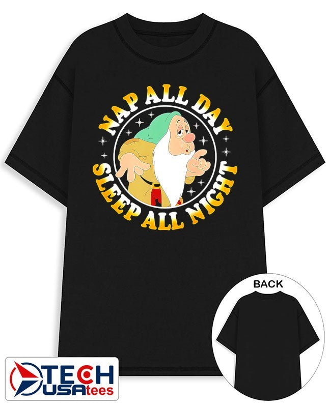 Nap all day sleep all night shirt