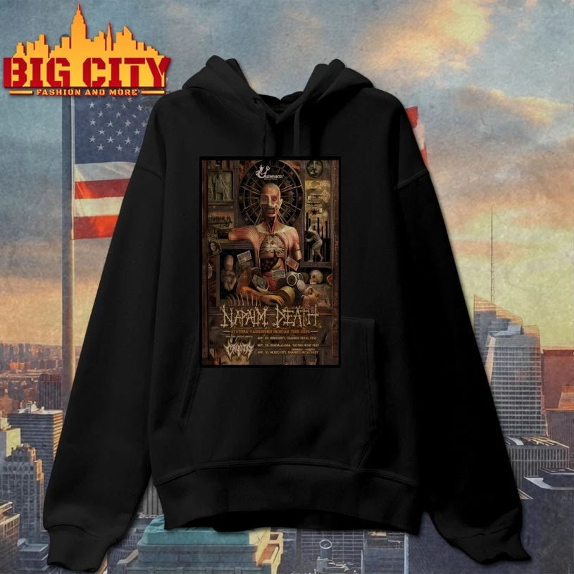 Napalm Death Dystopia Vanquished Mexican 2025 Shows Poster shirt