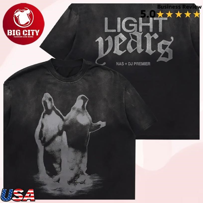Nas Store Merch Shop Nas Light-Years Two Sided Shirt