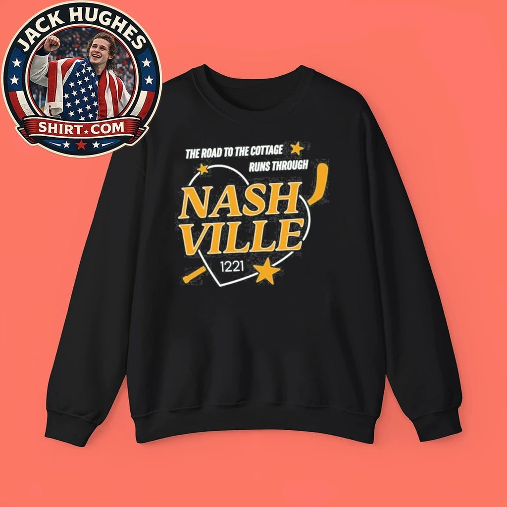 Nashville Predators The Road To The Cottage Runs Through Shirt