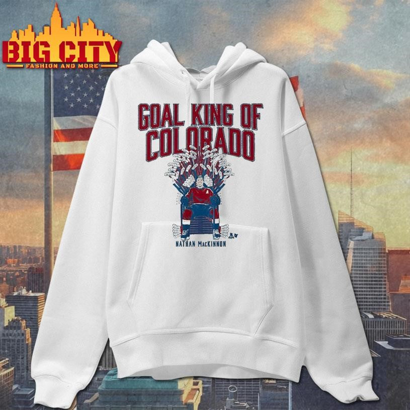 Nathan MacKinnon Goal King of Colorado Official Breakingt Shirt