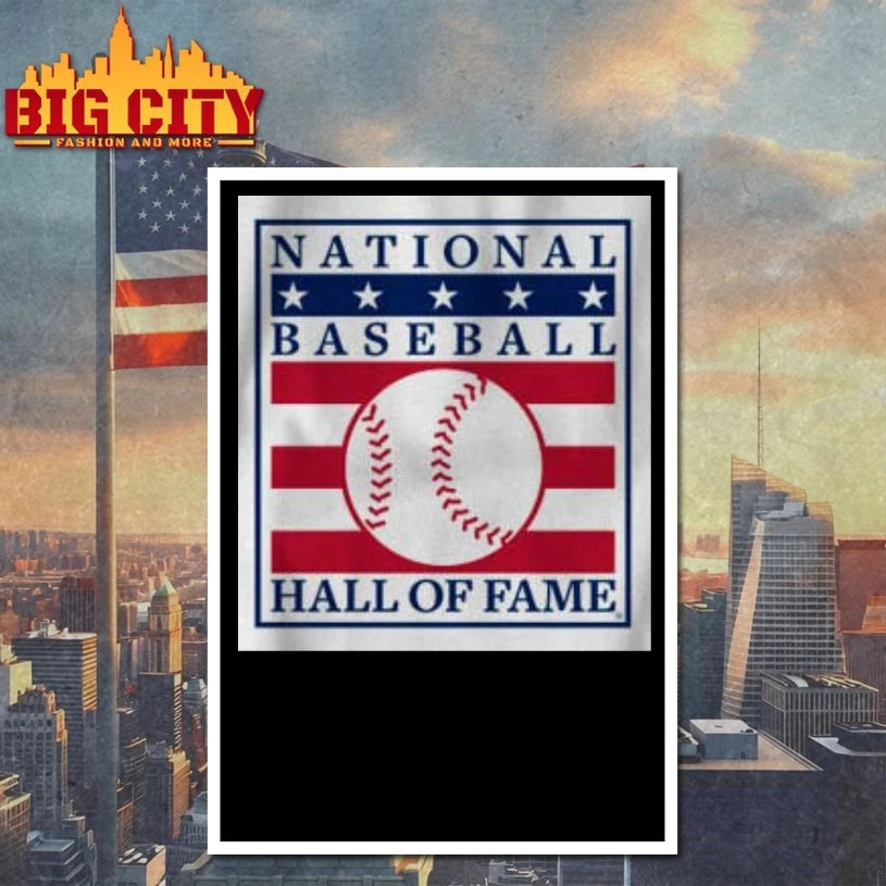 National Baseball Hall of Fame Primary Logo Natural shirt