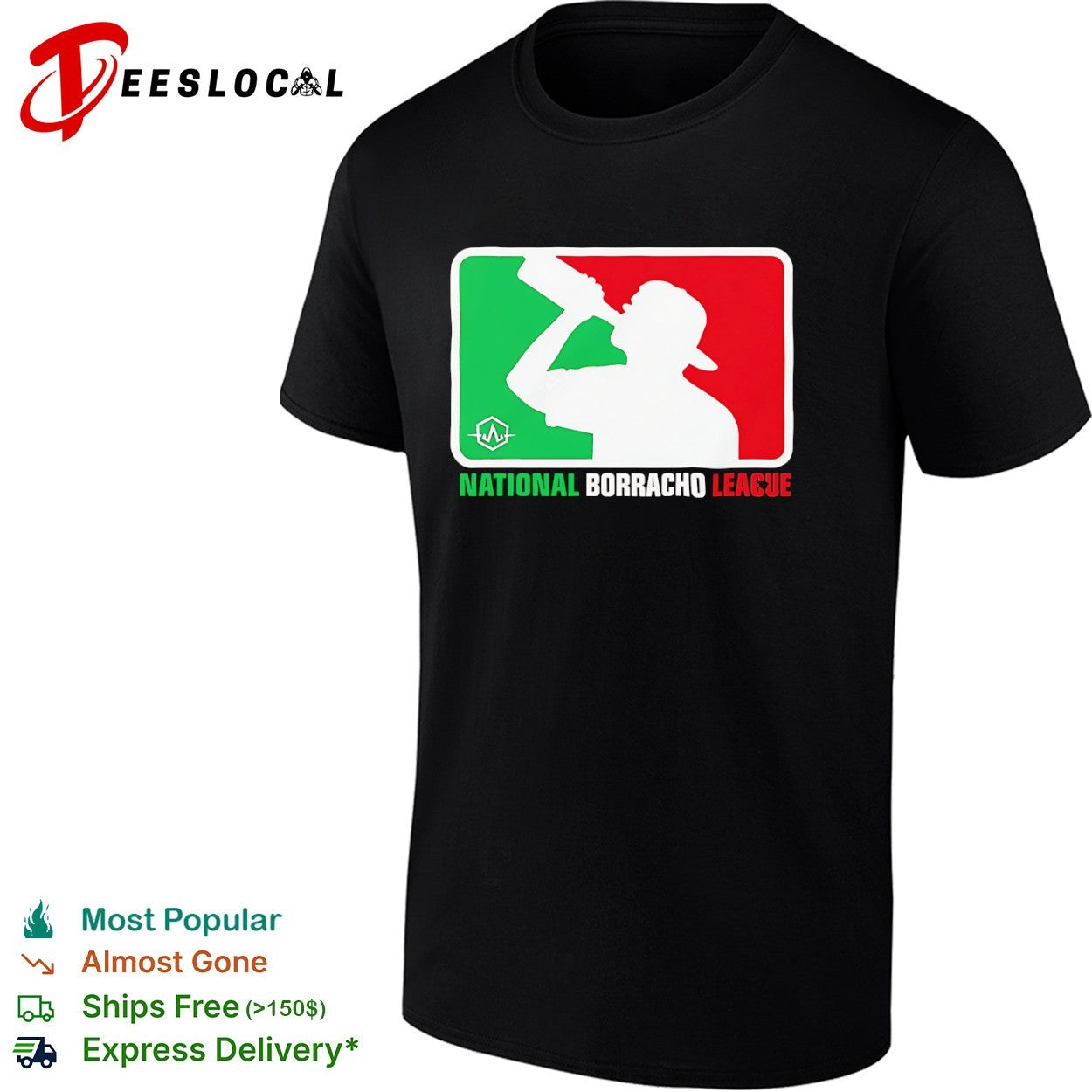 National Borracho League Mexican Drinking shirt