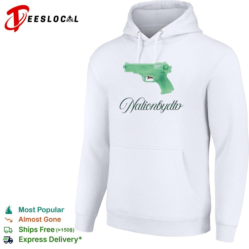 Nationbydtv Green Water Pistol Toy Summer Shirt