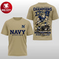 Navy Midshipmen 2025 CIC Trophy Champions NCAA Football Two Sided Shirt