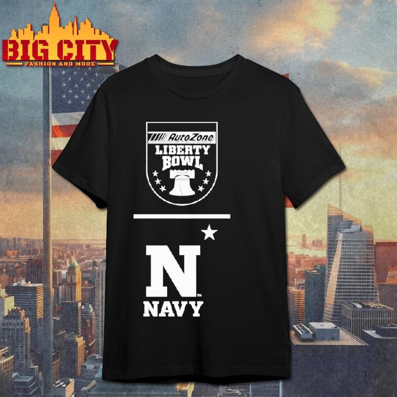 Navy Midshipmen Football Autozone Liberty Bowl Shirt