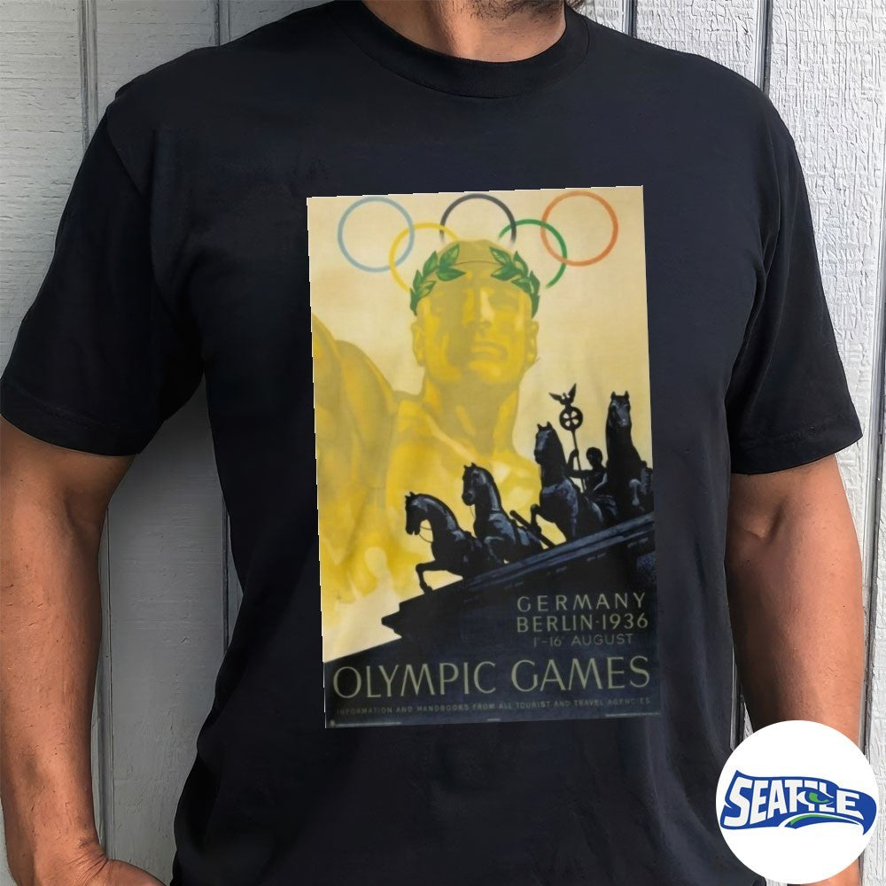 Nazi-era Olympics Games Germany Berlin 1936 Poster New shirt