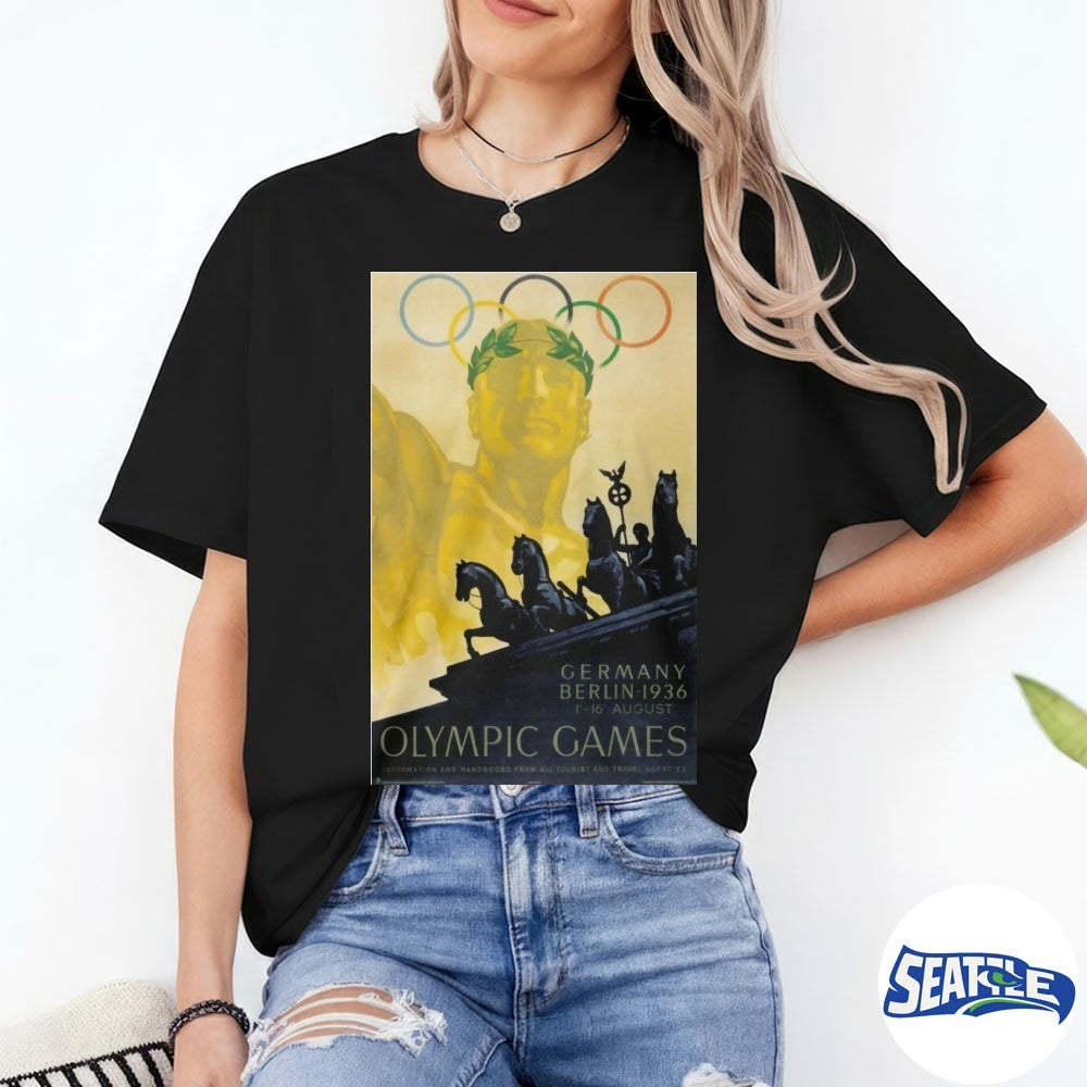 Nazi-era Olympics Games Germany Berlin 1936 Poster New shirt