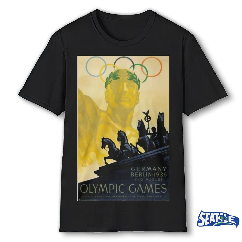Nazi-era Olympics Games Germany Berlin 1936 Poster New shirt