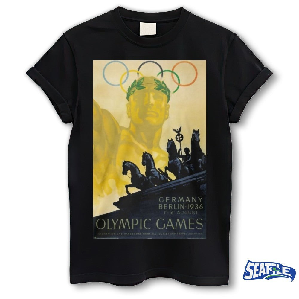 Nazi-era Olympics Games Germany Berlin 1936 Poster New shirt