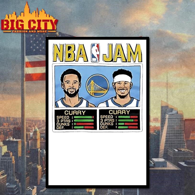 Nba Jam Golden State Warriors Curry And Curry Shirt
