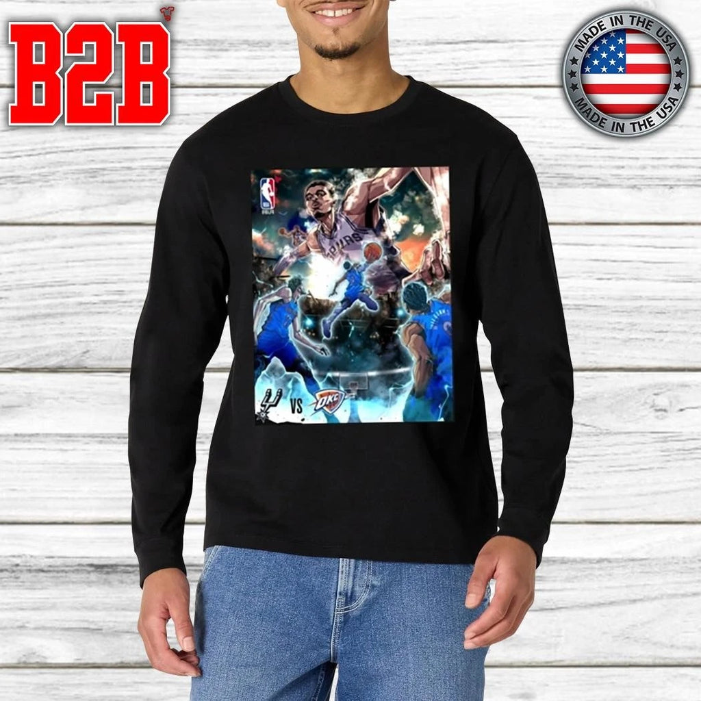 Nba San Antonio Spurs Vs Oklahoma City Thunder 2026 Poster Shirt