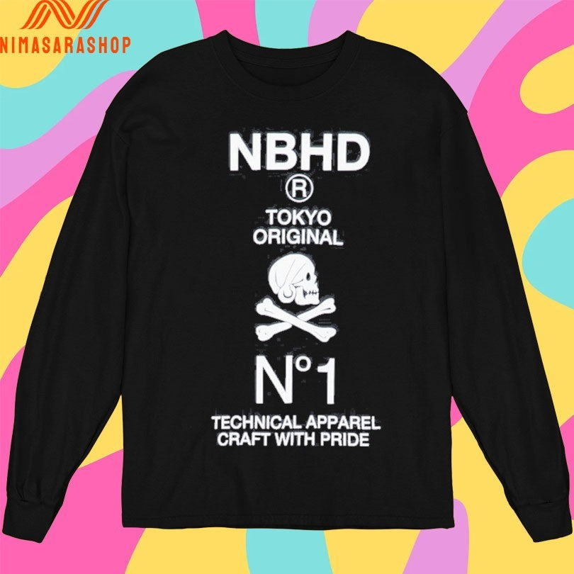 Nbhd R Tokyo Original N1 Technical Apparel Craft With Pride Skull Shirts