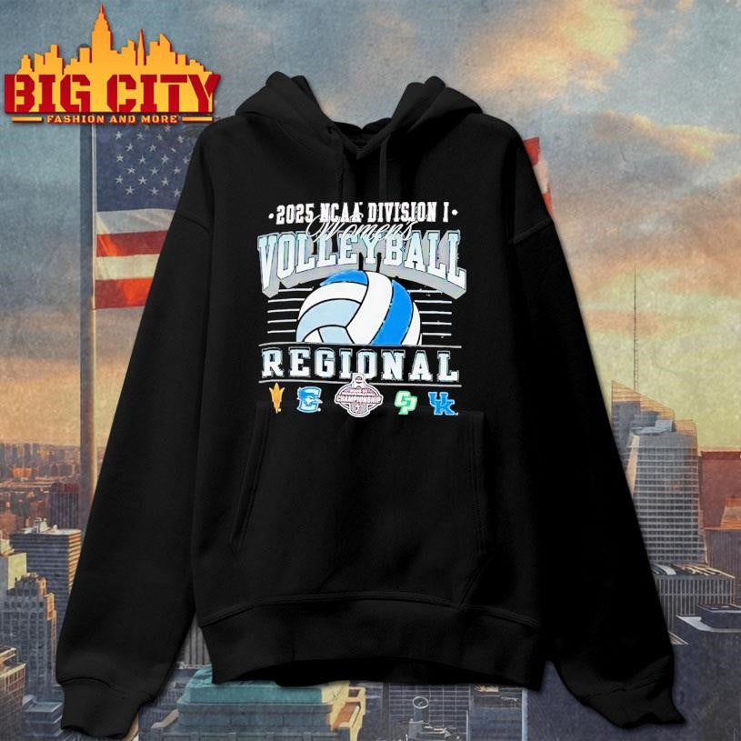 Ncaa Division I Women’s Volleyball Regionals Arizona State Creighton Bluejays Cal Poly Kentucky 2025 Shirt