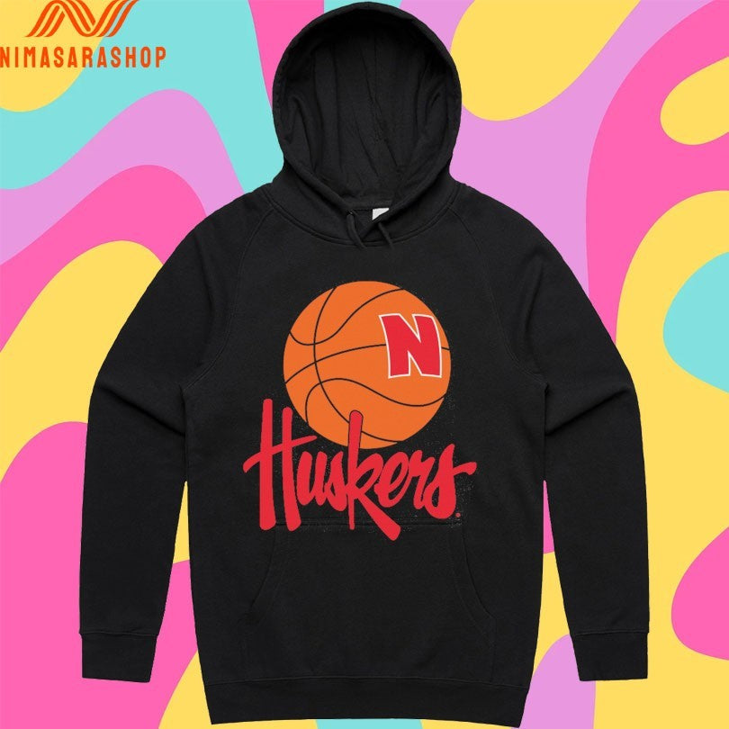 Nebraska Cornhuskers 1990s Basketball Logo Shirts