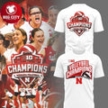 Nebraska Cornhuskers 2025 Women’s Volleyball Big Ten Champions Two Sided Shirt