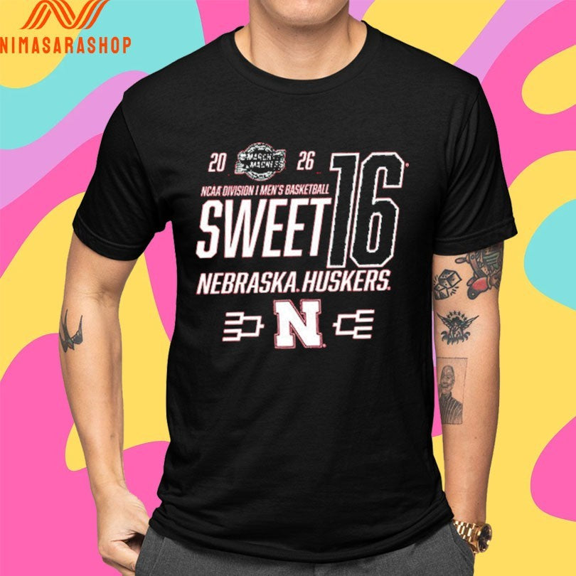 Nebraska Cornhuskers 2026 March Madness Sweet Ncaa Division I Men’s Basketball Shirts