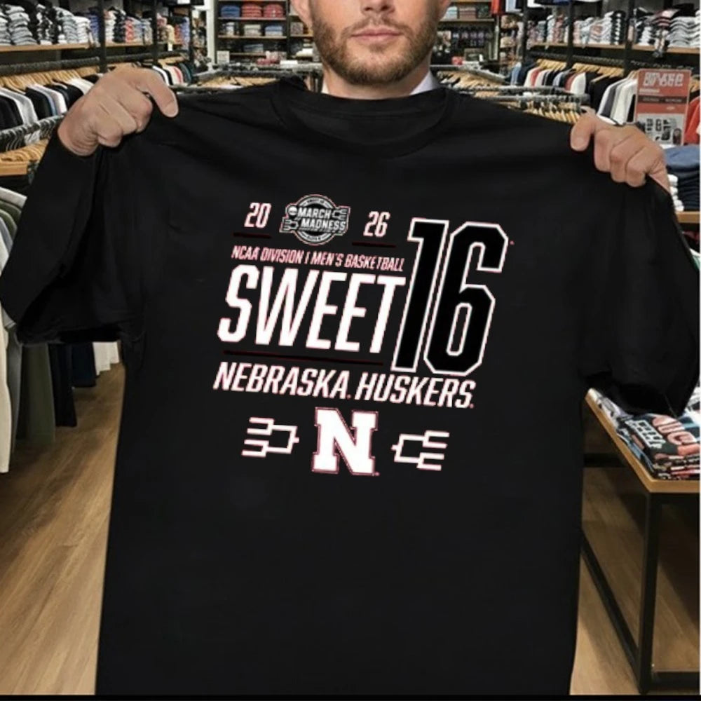 Nebraska Cornhuskers 2026 NCAA March Madness Sweet 16 Bound Shirt