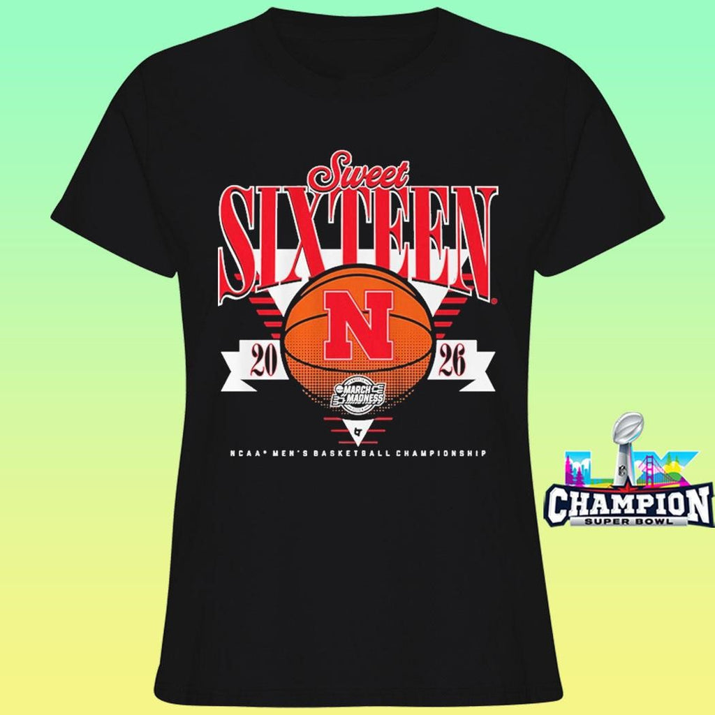Nebraska Cornhuskers 2026 Sweet Sixteen Ncaa Men’s Basketball Championship Shirt