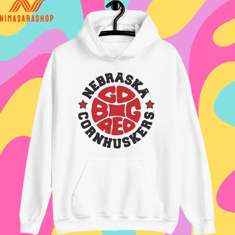 Nebraska Cornhuskers Big Red Basketball 1970s Logo Shirts