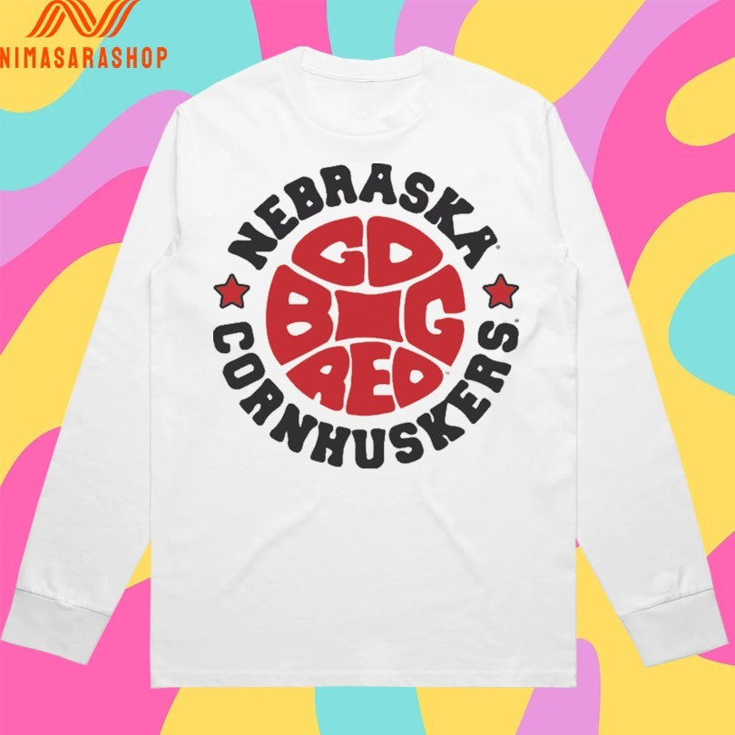 Nebraska Cornhuskers Big Red Basketball 1970s Logo Shirts