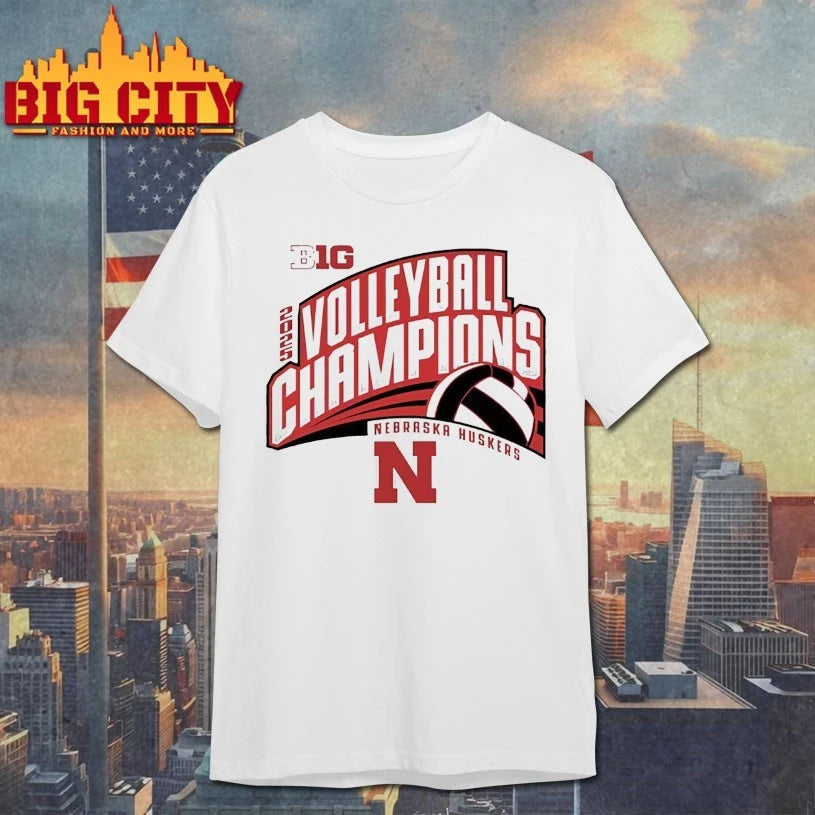 Nebraska Cornhuskers Big Ten Champs 2025 Volleyball shirt