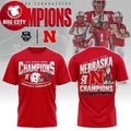 Nebraska Cornhuskers Las Vegas Bowl Champions 2025 Two Sided Shirt