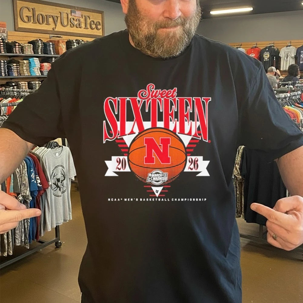 Nebraska Cornhuskers MBB 2026 Sweet Sixteen Men’s Basketball Championship Shirt