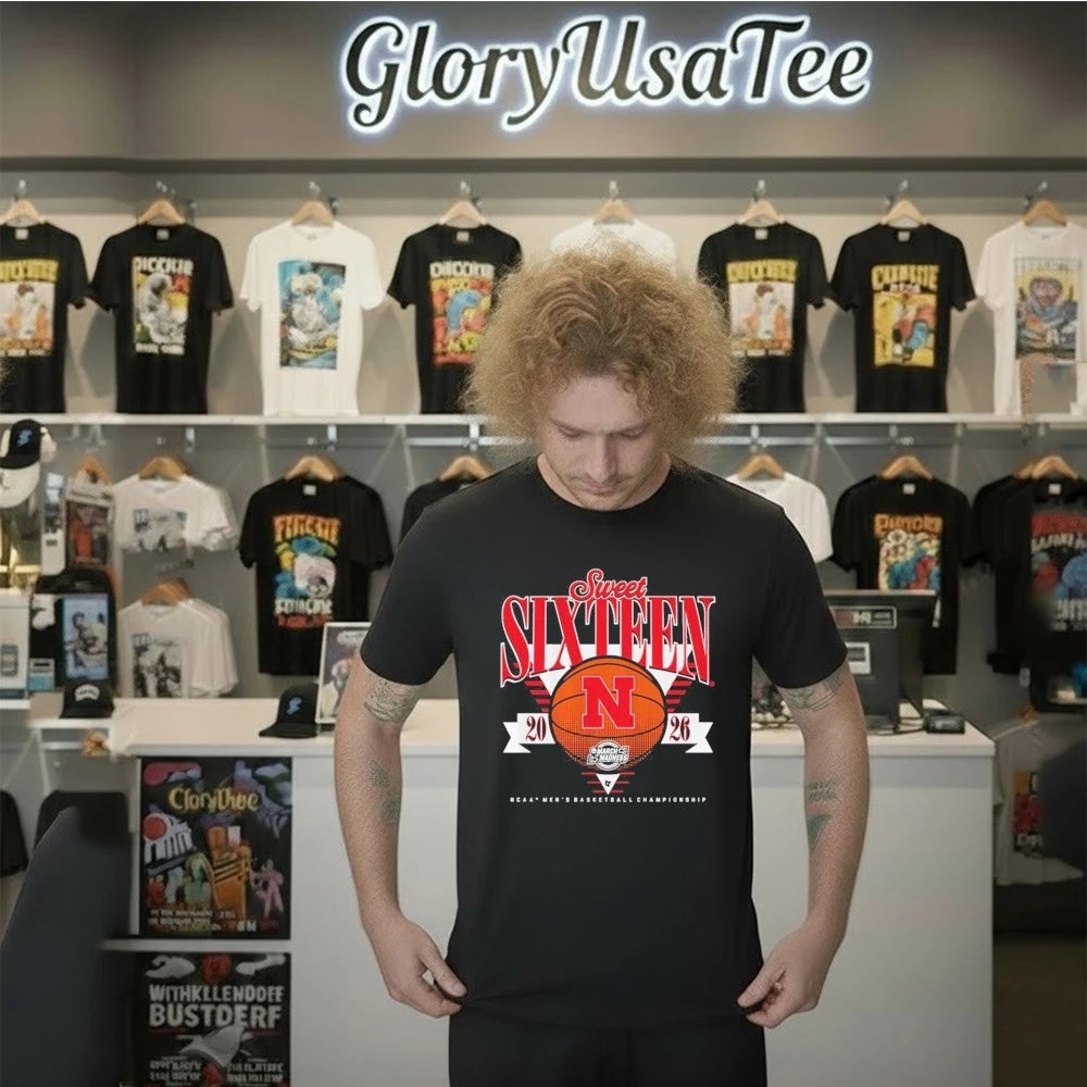 Nebraska Cornhuskers MBB 2026 Sweet Sixteen Men’s Basketball Championship Shirt