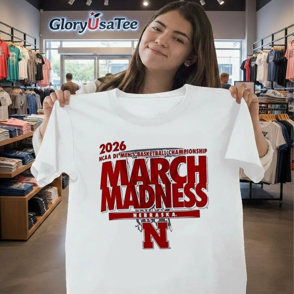Nebraska Cornhuskers March Madness NCAA D1 Men’s basketball Championship 2026 shirt