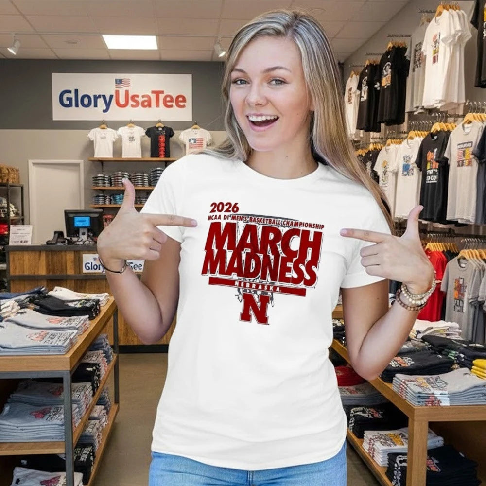 Nebraska Cornhuskers March Madness NCAA D1 Men’s basketball Championship 2026 shirt