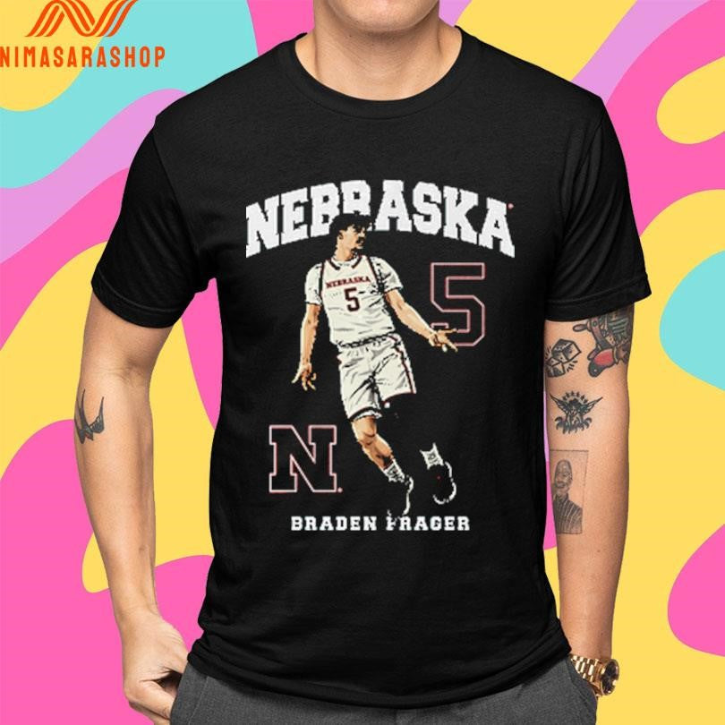 Nebraska Cornhuskers Men’s Basketball Braden Frange 5 Shirts