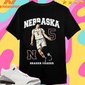 Nebraska Cornhuskers Men’s Basketball Braden Frange 5 Shirts