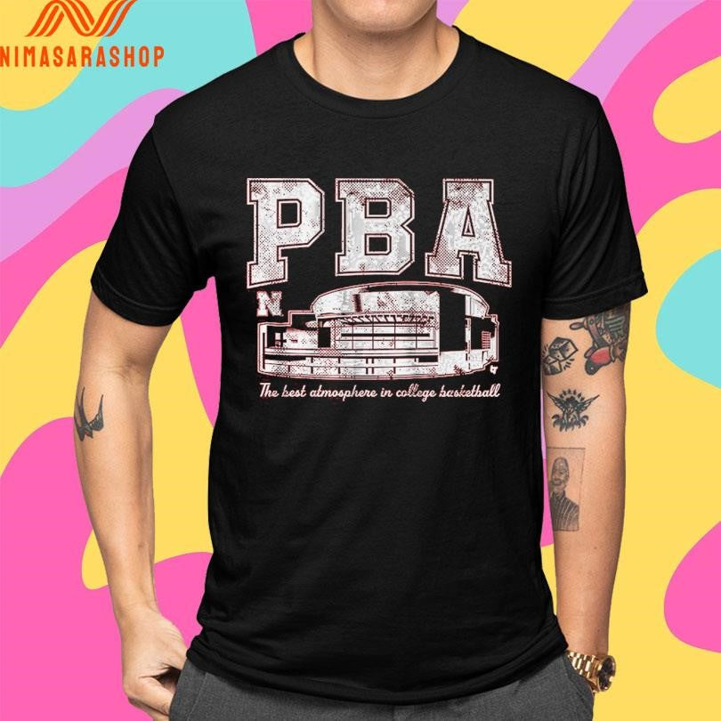 Nebraska Cornhuskers Men’s Basketball PBA The Best Atmosphere In College Basketball Shirts
