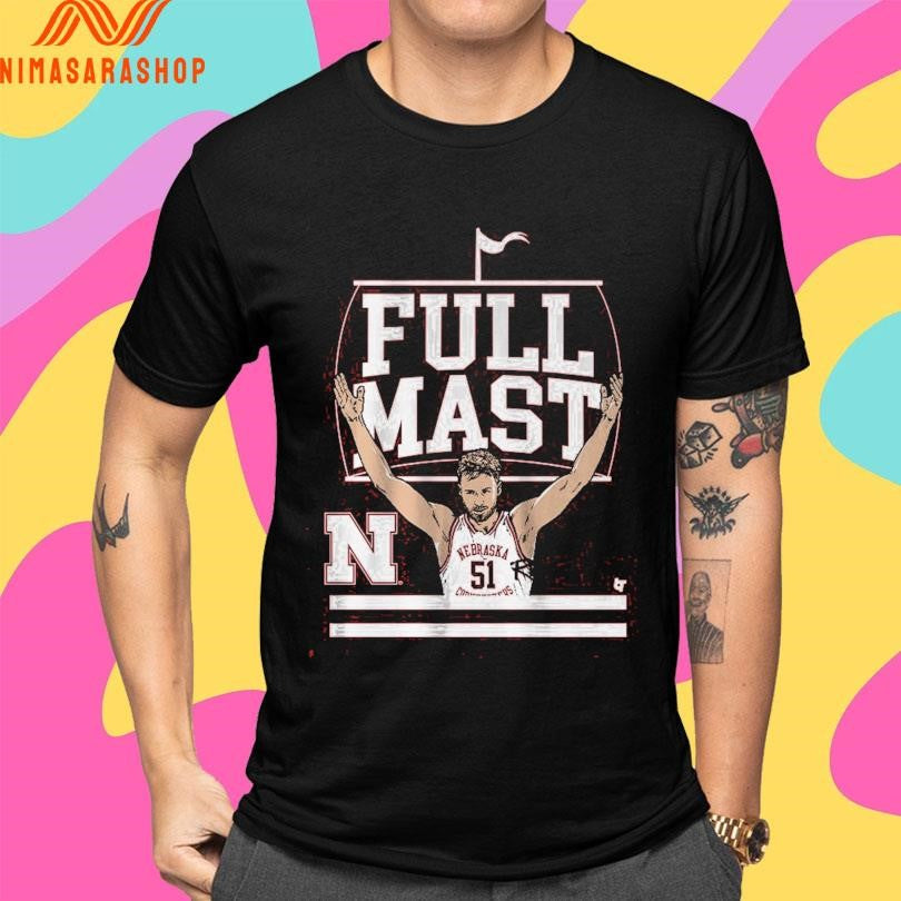 Nebraska Cornhuskers Men’s Basketball Rienk Mast Full Mast Shirts
