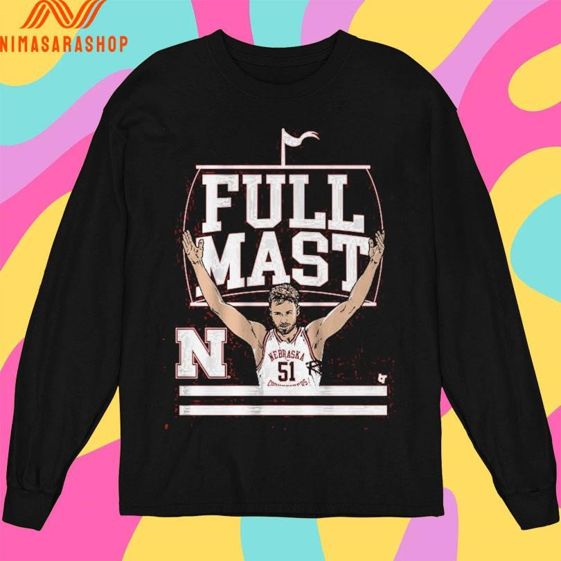 Nebraska Cornhuskers Men’s Basketball Rienk Mast Full Mast Shirts