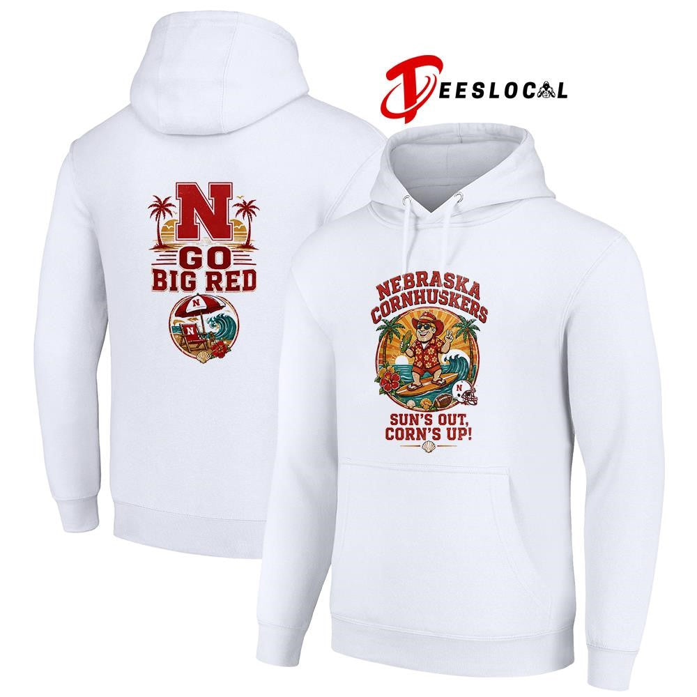 Nebraska Cornhuskers NCAA Summer sun’s out corn’s up mascot shirt