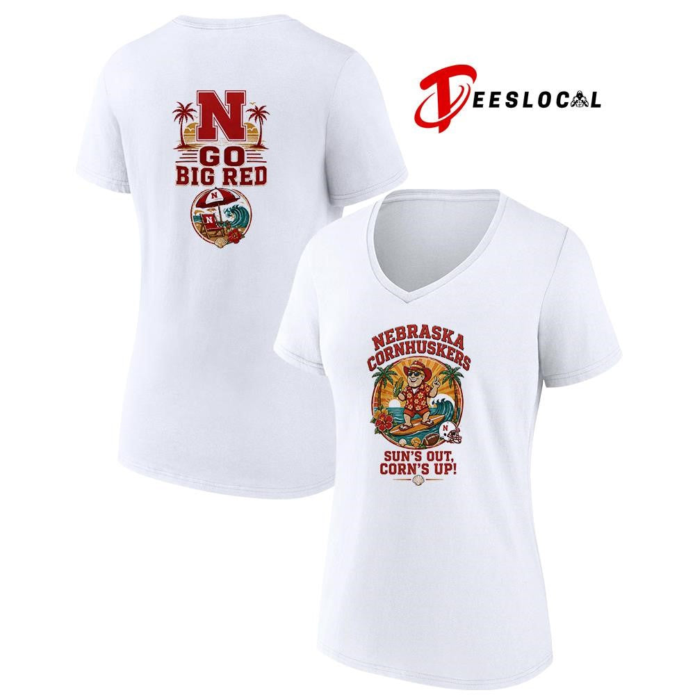 Nebraska Cornhuskers NCAA Summer sun’s out corn’s up mascot shirt