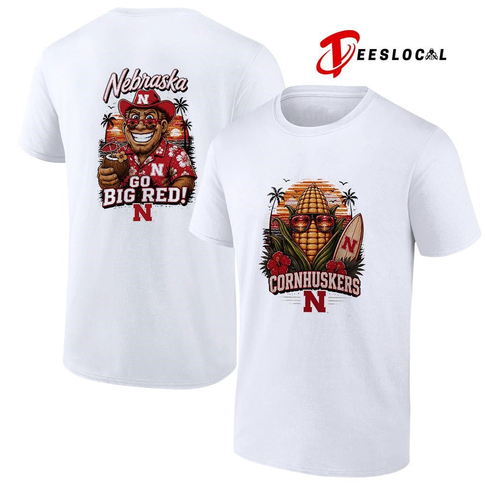 Nebraska Cornhuskers NCAA Tropical mascot shirt