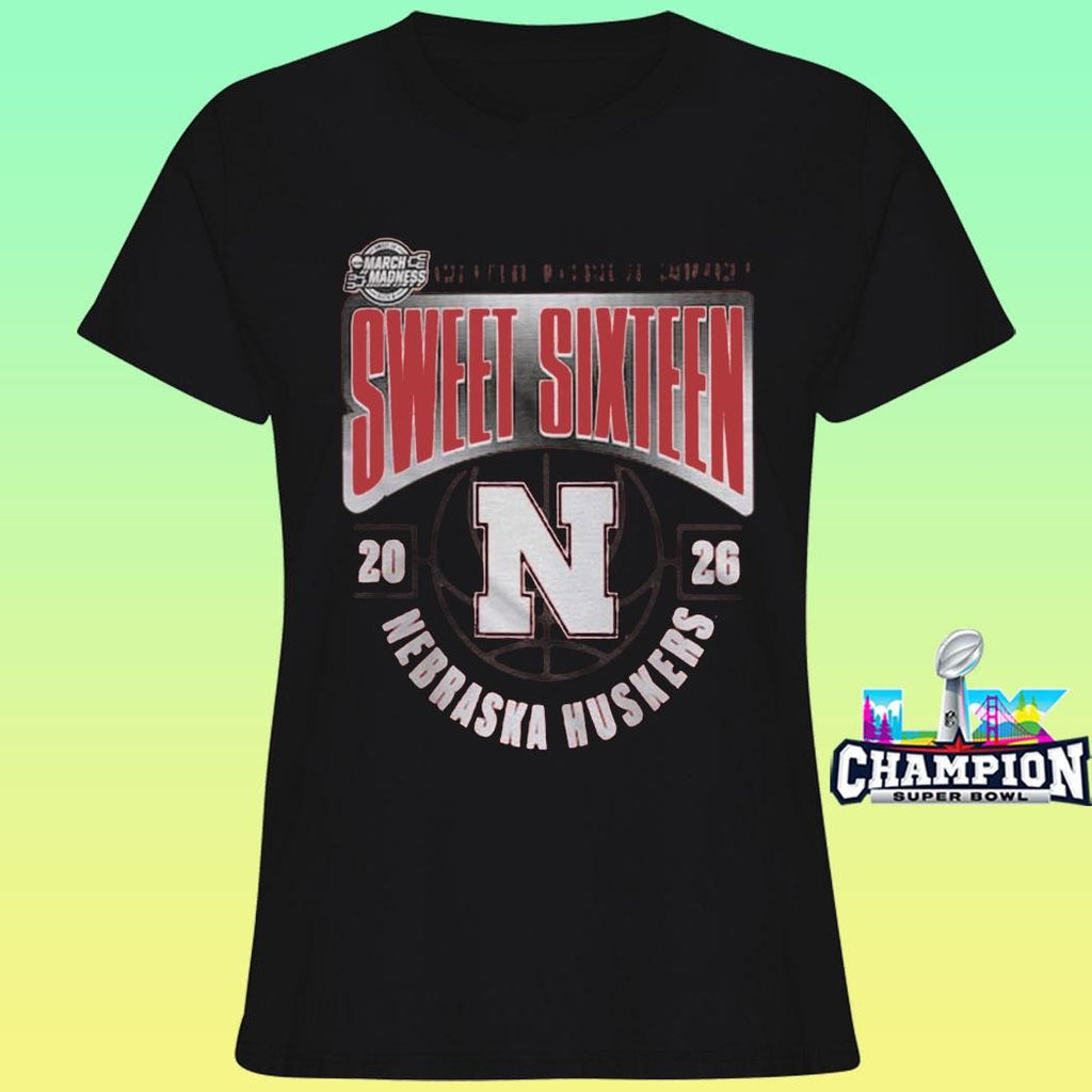 Nebraska Huskers Men’s Basketball 2026 Ncaa March Madness Sweet 16 Shirt