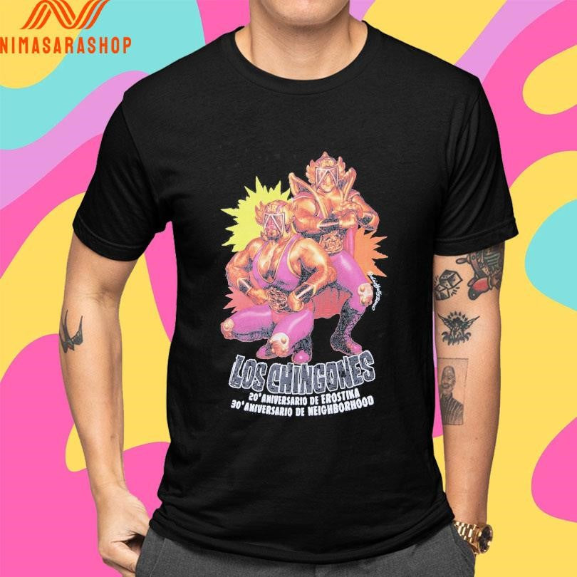 Neighborhood X Erostika Los Chingones 20 Aniversario De Erostika 30 Aniversario De Neighborhood Shirts