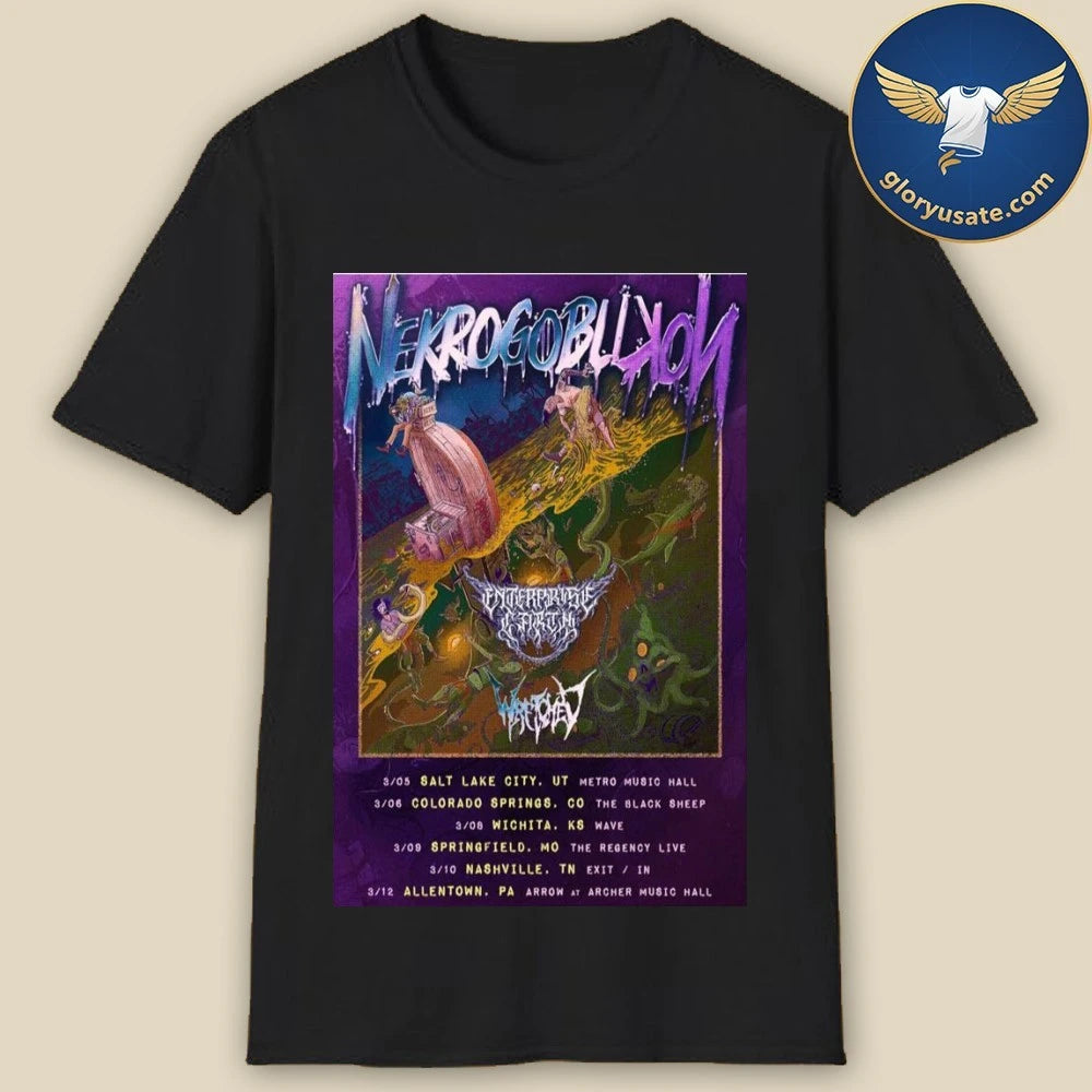 Nekrogoblikon March Shows 2026 Poster Shirt