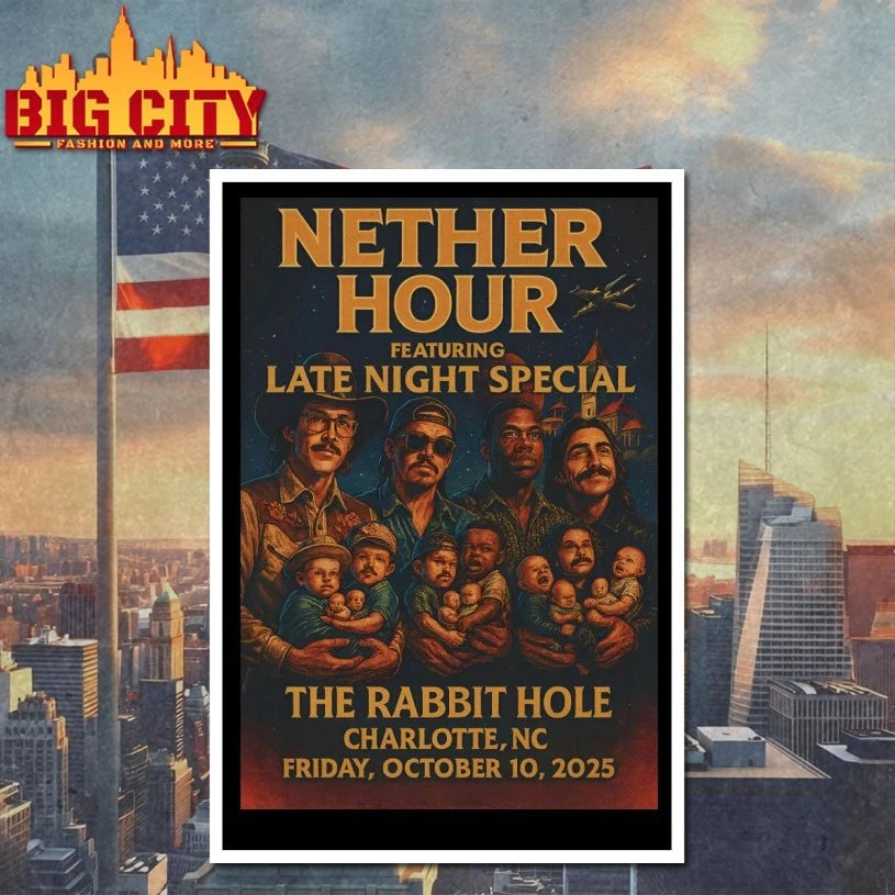 Nether Hour Charlotte, NC October 10 2025 Poster shirt